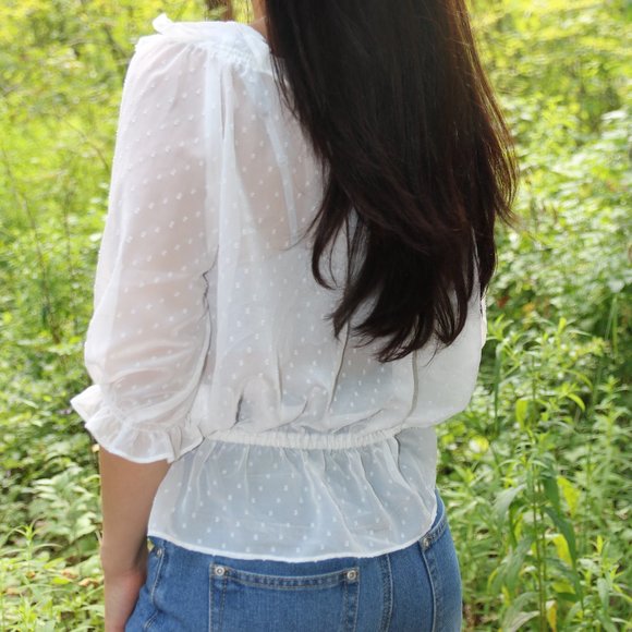 JAPANESE white flow shirt - Picture 2 of 3